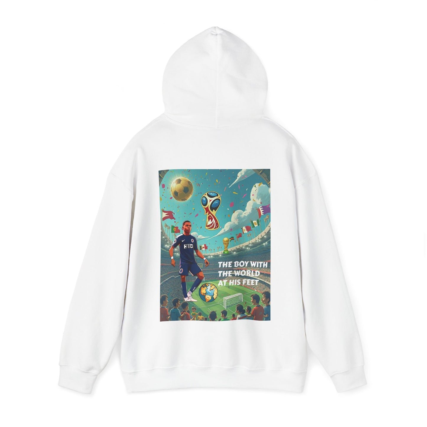 WORLD AT HIS FEET Hooded Sweatshirt