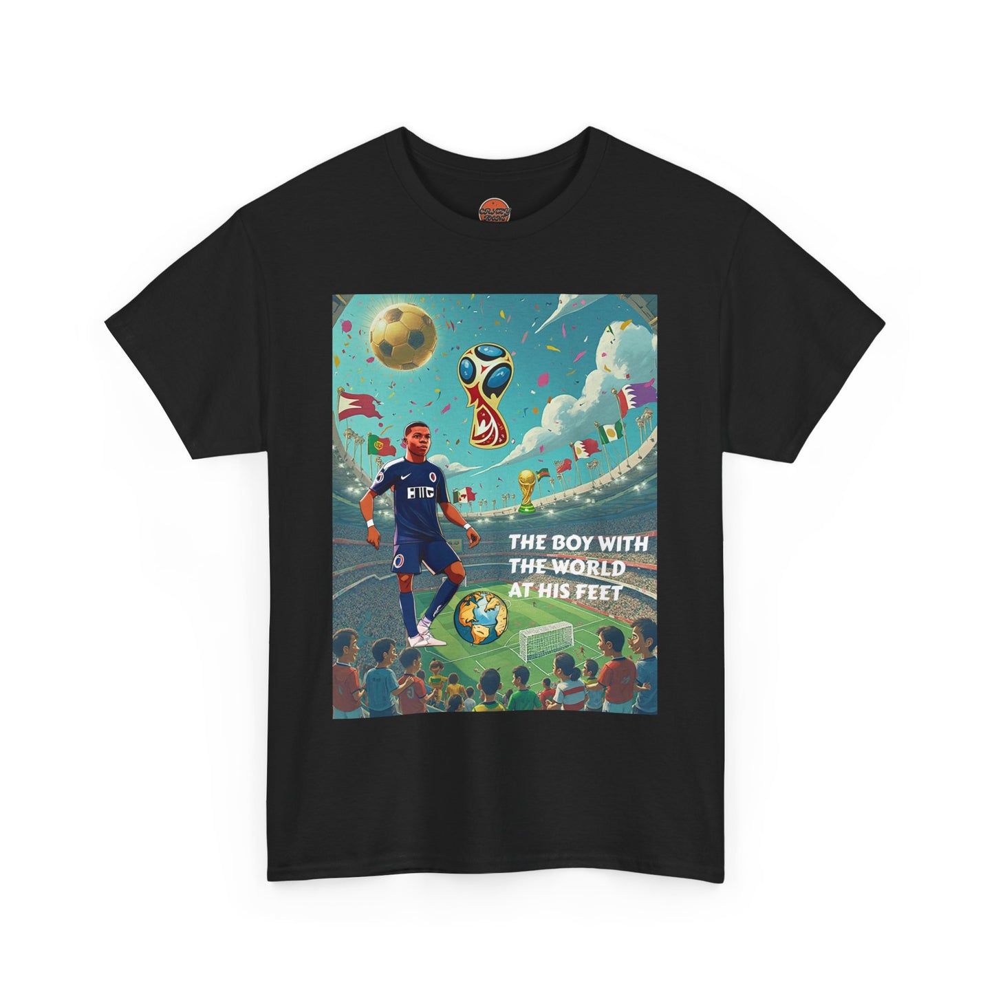 WORLD AT HIS FEET T-SHIRT