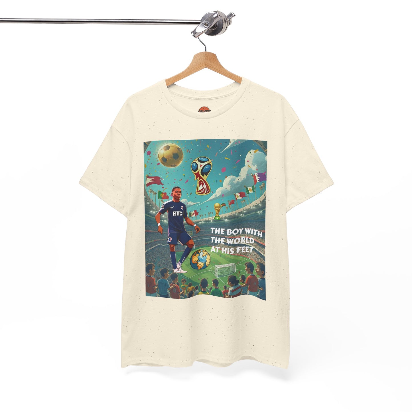 WORLD AT HIS FEET T-SHIRT