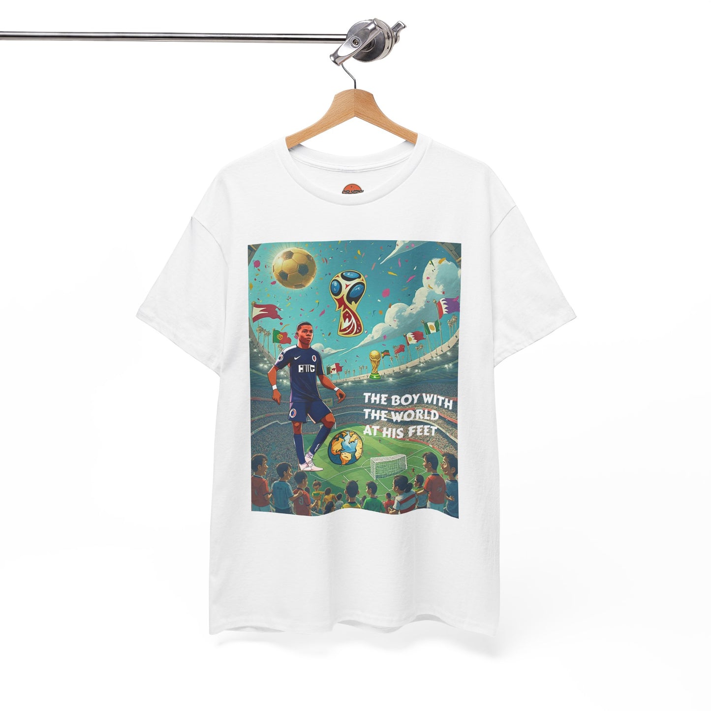 WORLD AT HIS FEET T-SHIRT