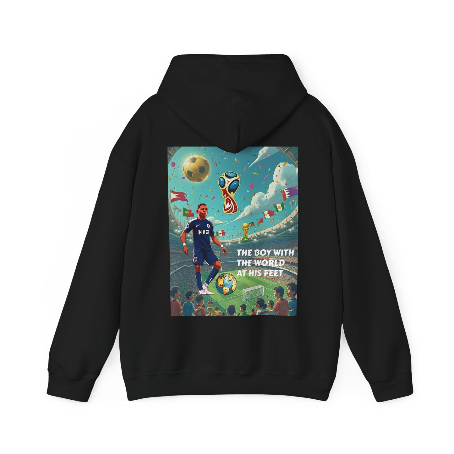 WORLD AT HIS FEET Hooded Sweatshirt