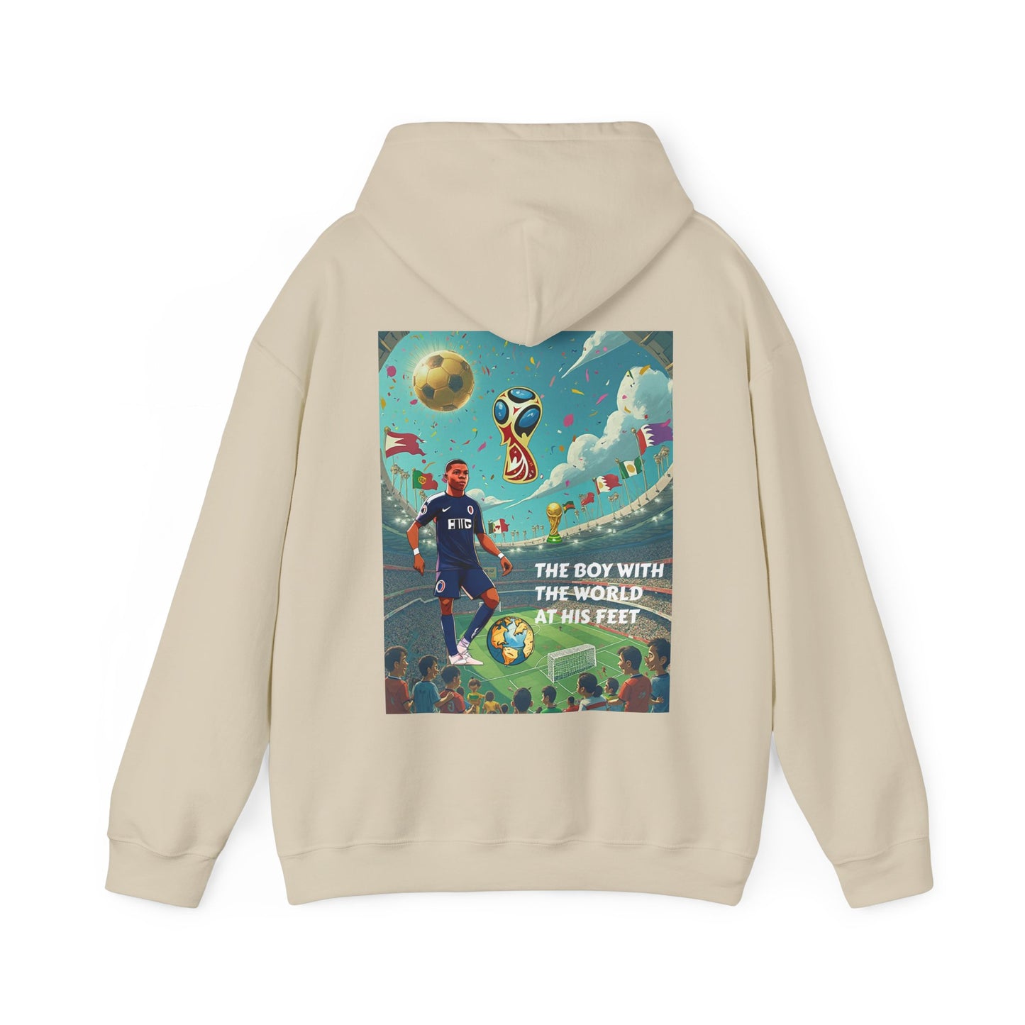 WORLD AT HIS FEET Hooded Sweatshirt