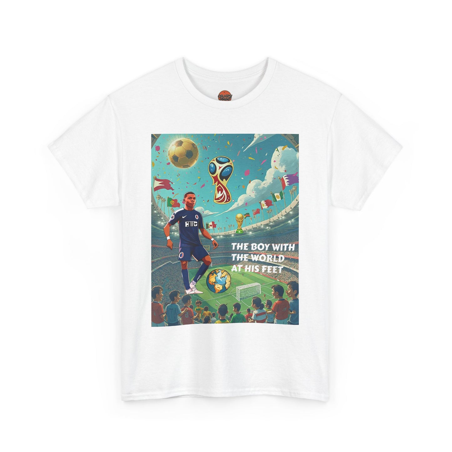 WORLD AT HIS FEET T-SHIRT