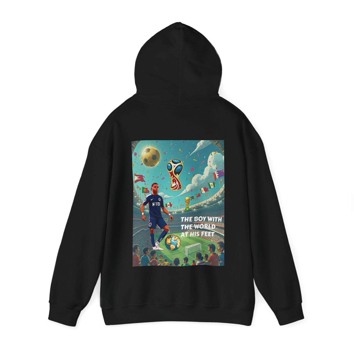 WORLD AT HIS FEET Hooded Sweatshirt