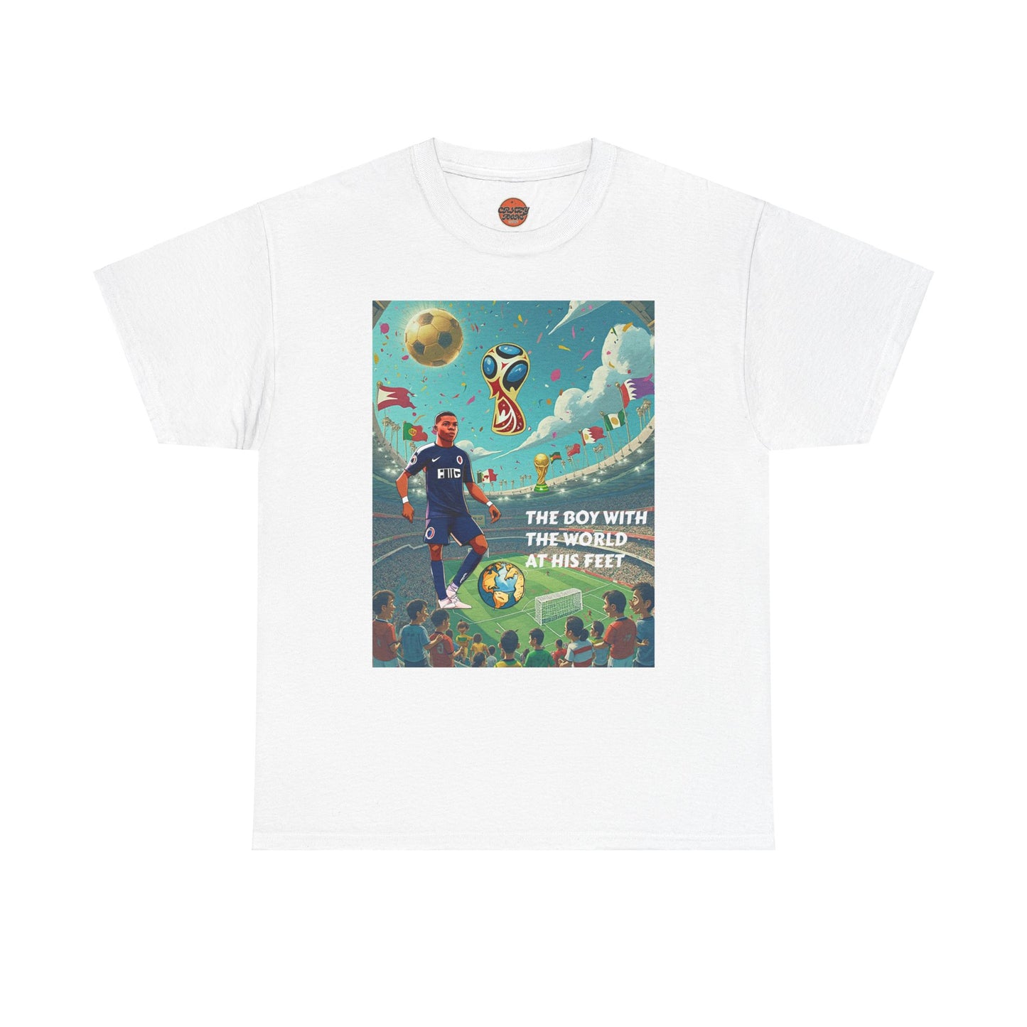 WORLD AT HIS FEET T-SHIRT