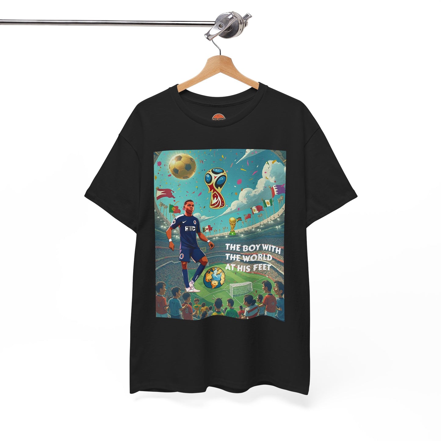 WORLD AT HIS FEET T-SHIRT