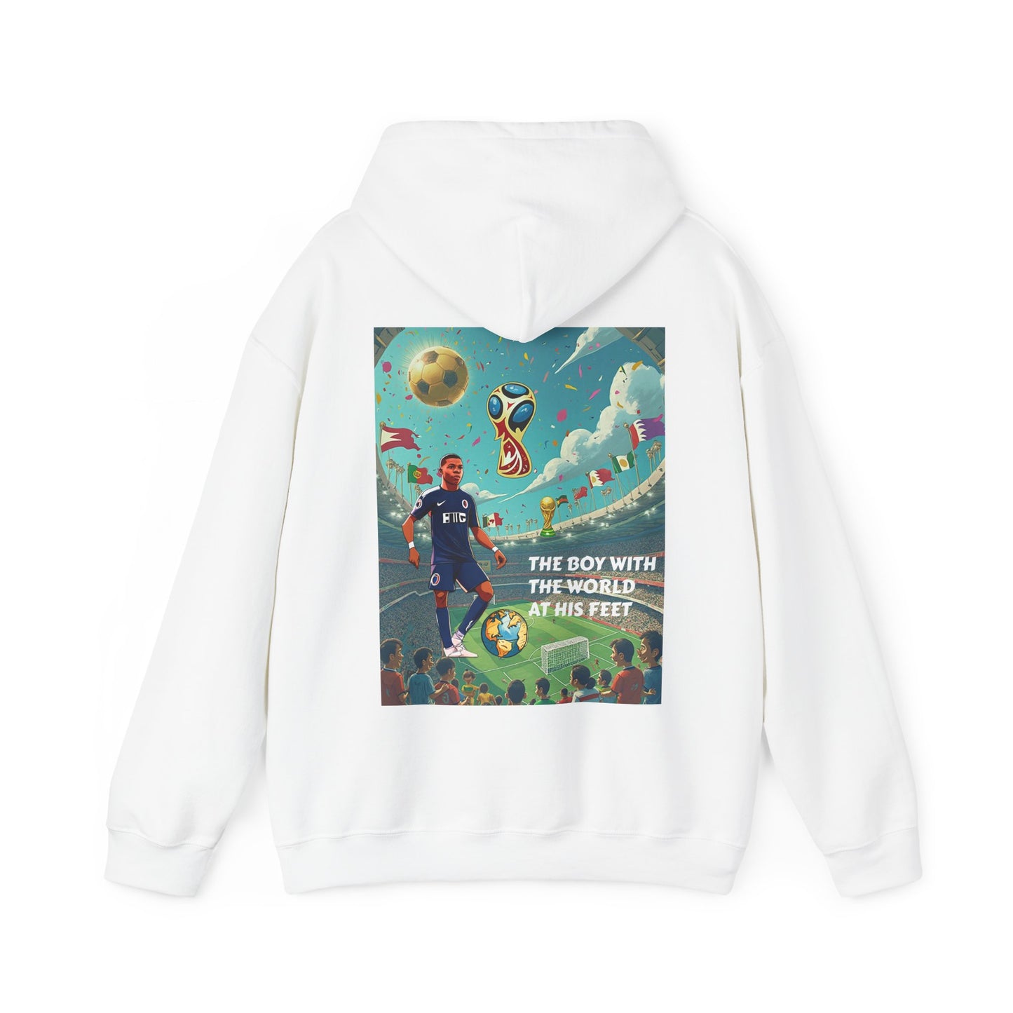 WORLD AT HIS FEET Hooded Sweatshirt