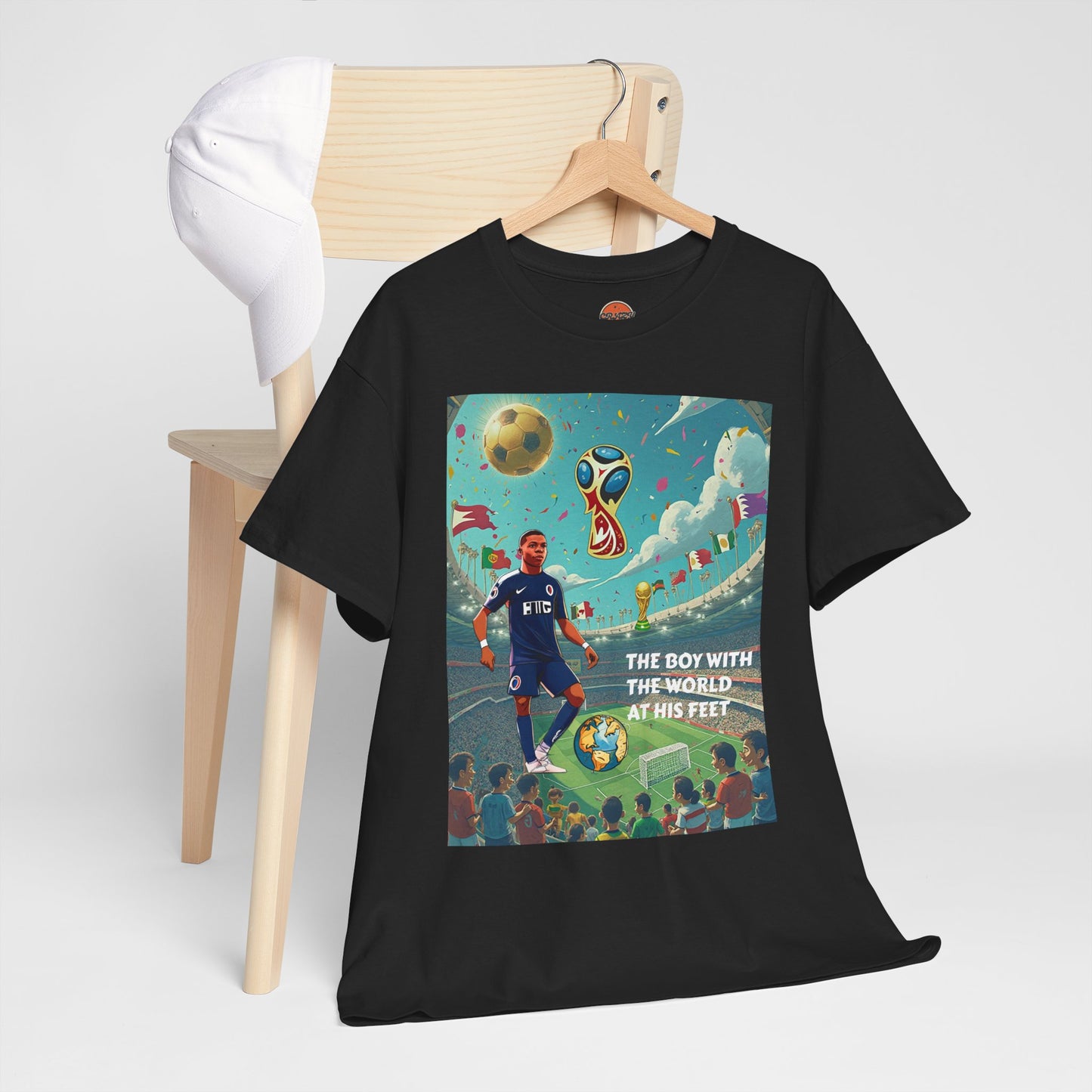 WORLD AT HIS FEET T-SHIRT